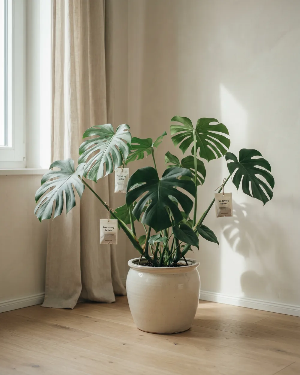 Raubmilbe styliert im Wohnraum