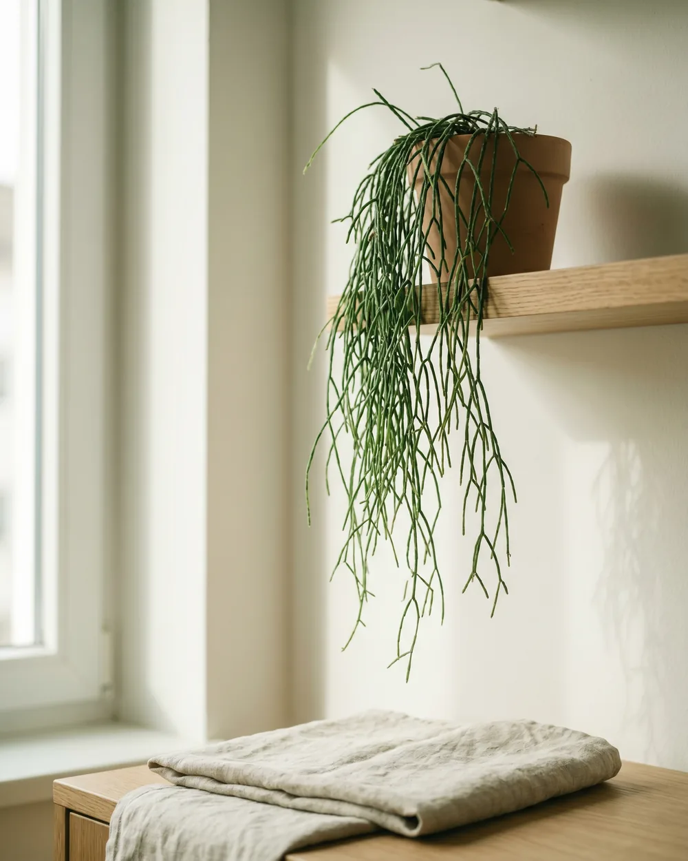 Rhipsalis styliert im Wohnraum