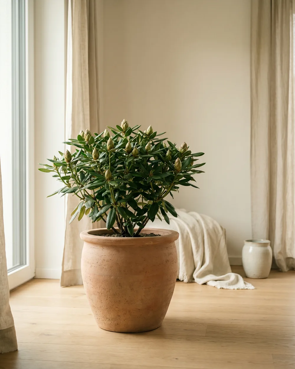Rhododendron styliert im Wohnraum