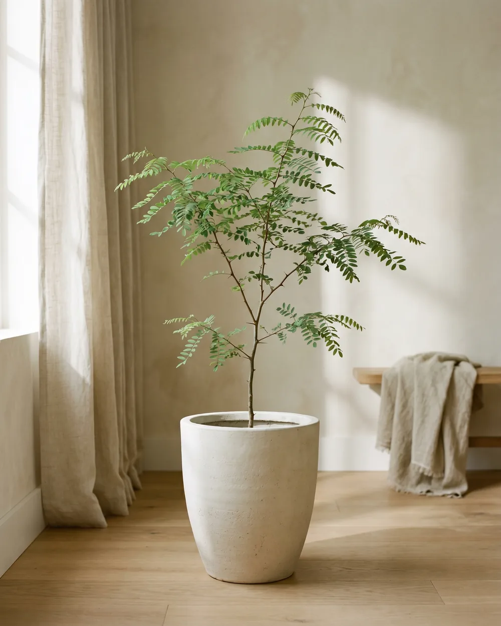 Robinie styliert im Wohnraum