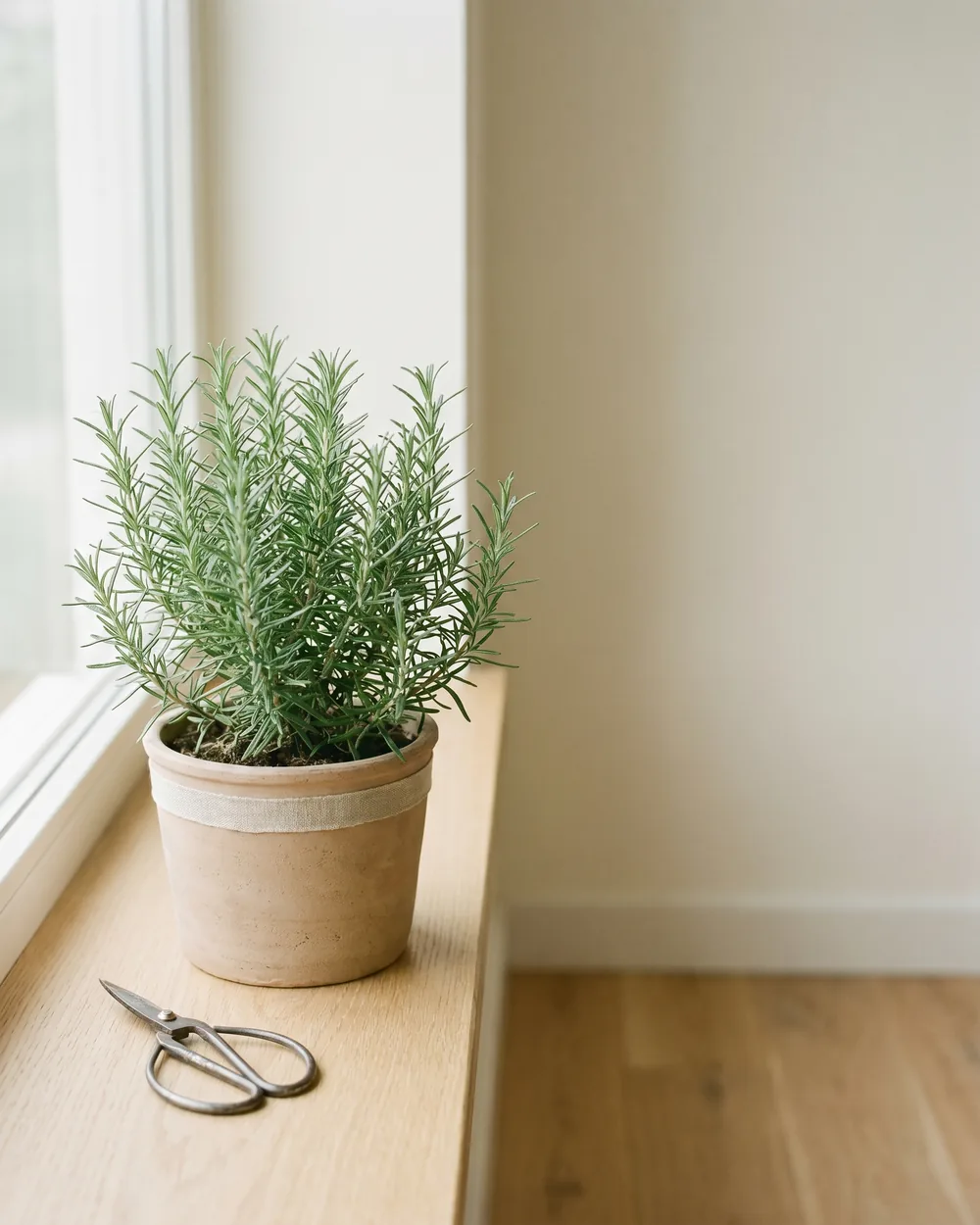 Rosmarin styliert im Wohnraum