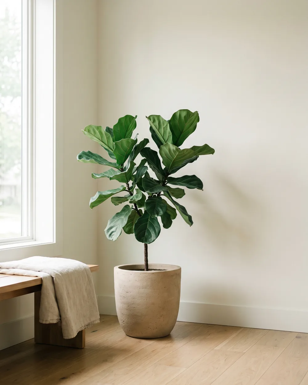 Rutenhirse styliert im Wohnraum