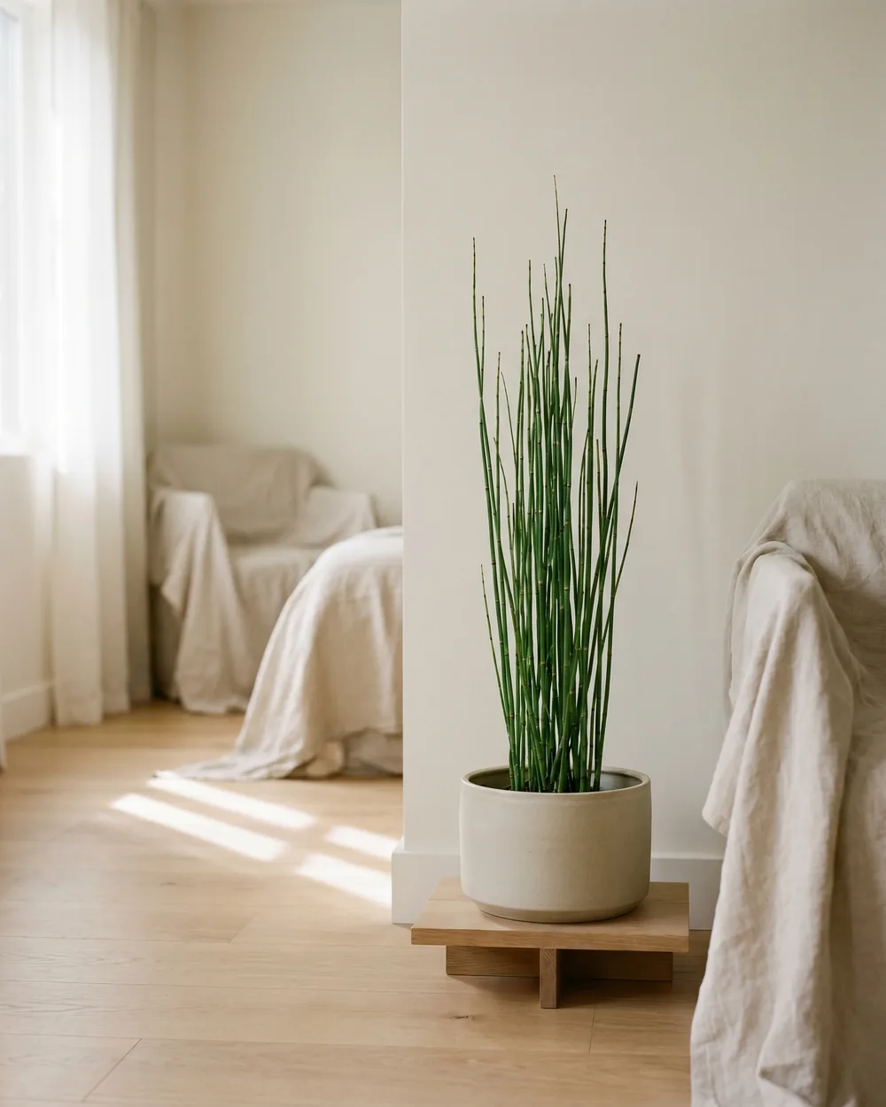 Schachtelhalm styliert im Wohnraum