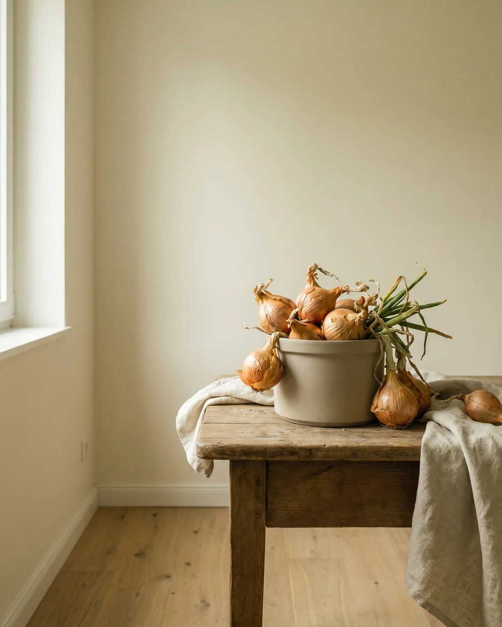 Schalotte styliert im Wohnraum
