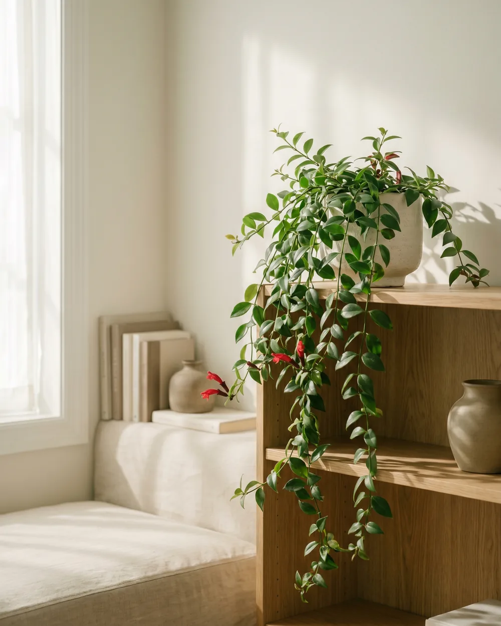 Schamblume styliert im Wohnraum