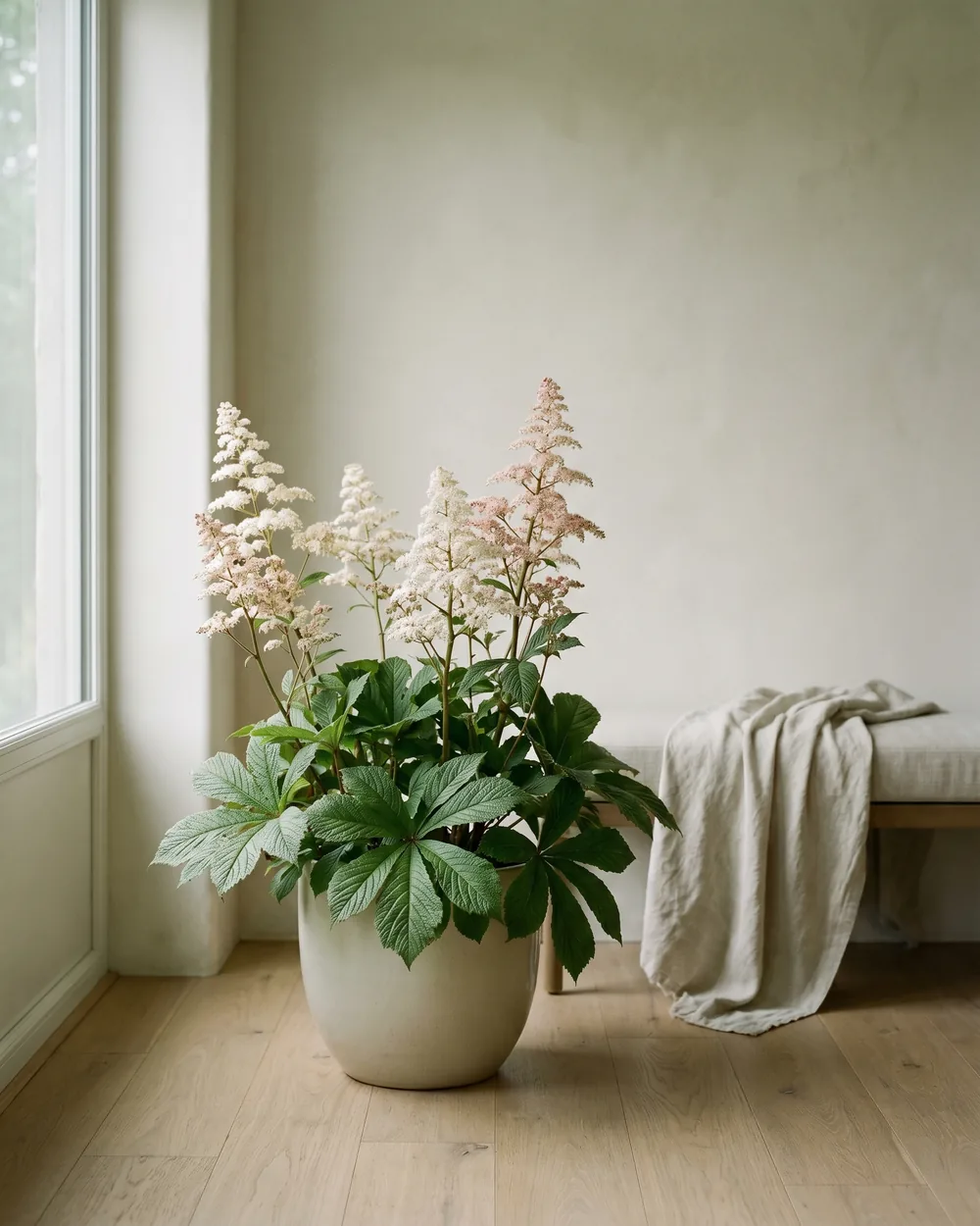 Schaublatt styliert im Wohnraum
