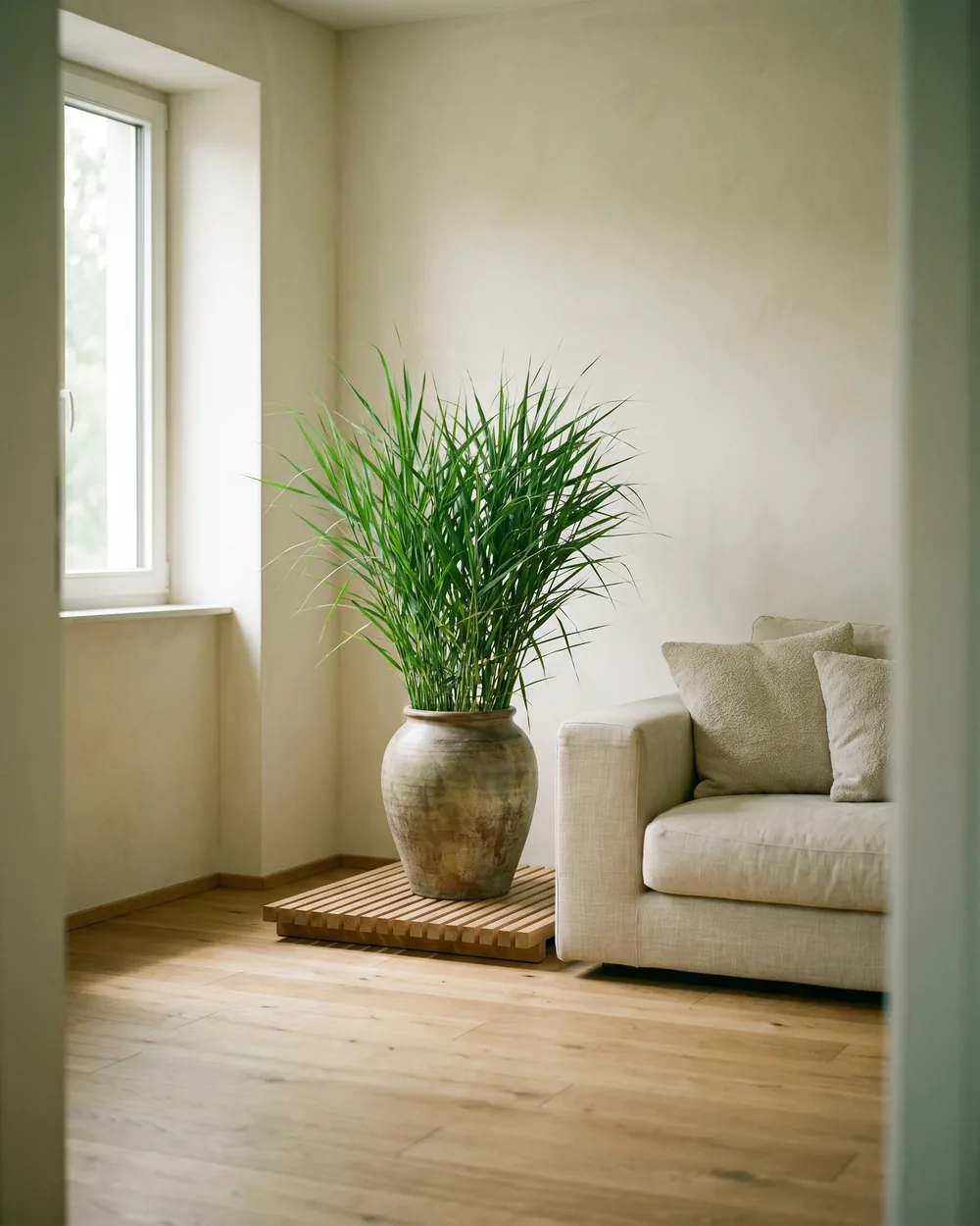Schilf styliert im Wohnraum