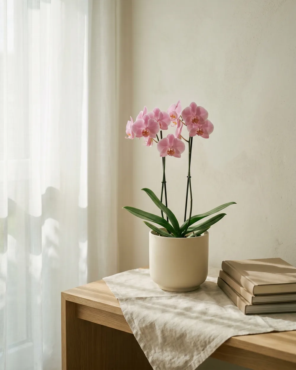 Schmetterlingsorchidee styliert im Wohnraum
