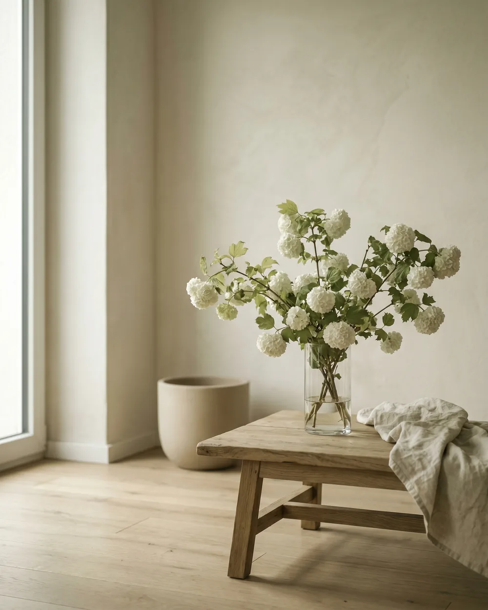Schneeball styliert im Wohnraum