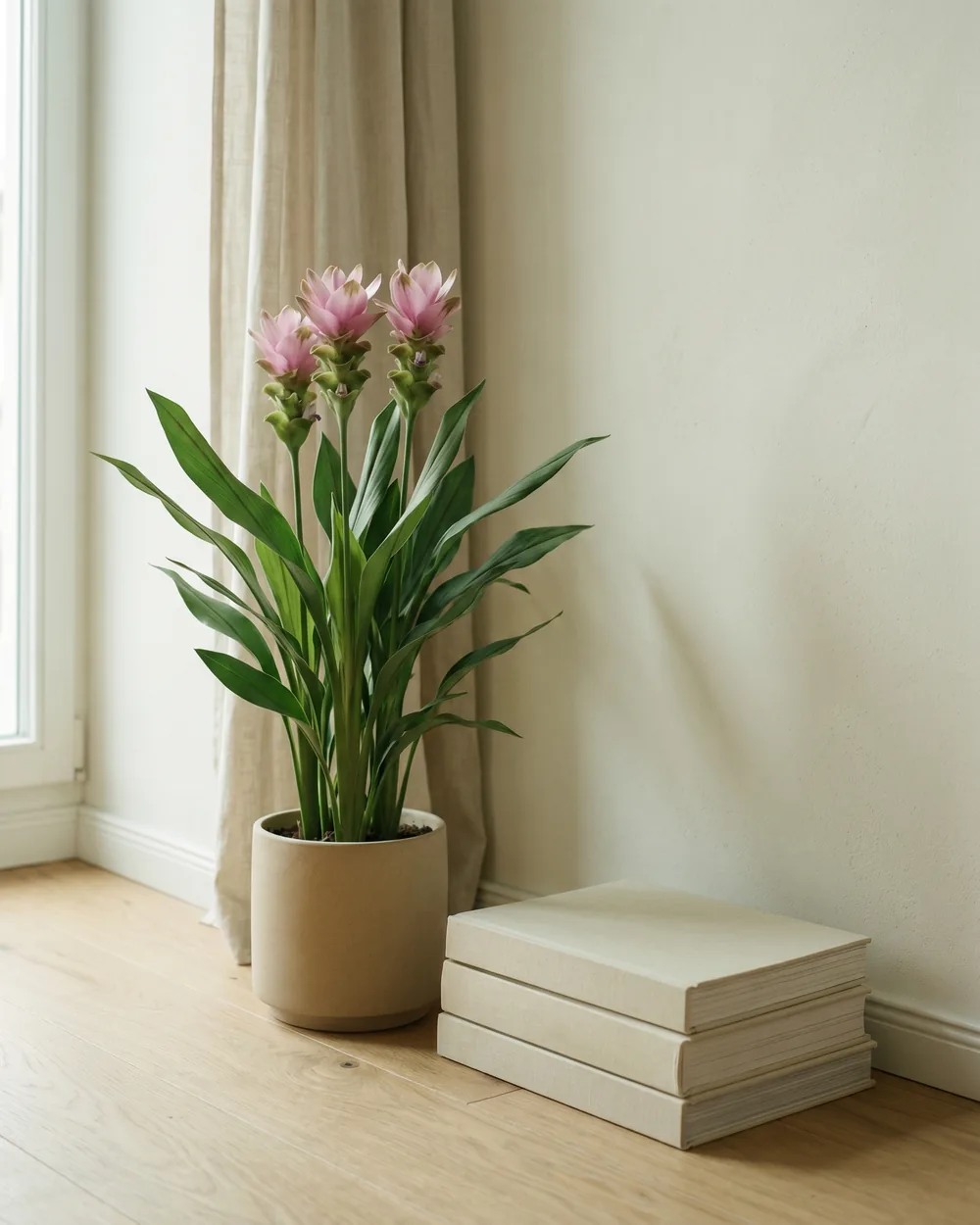 Siam-Tulpe styliert im Wohnraum