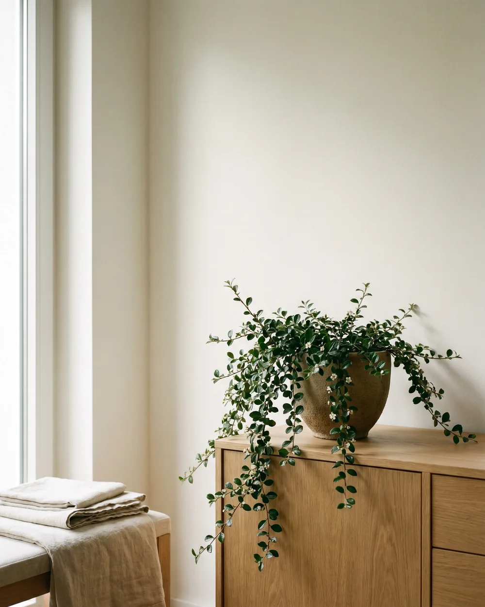 Japanische Scheinmyrte styliert im Wohnraum