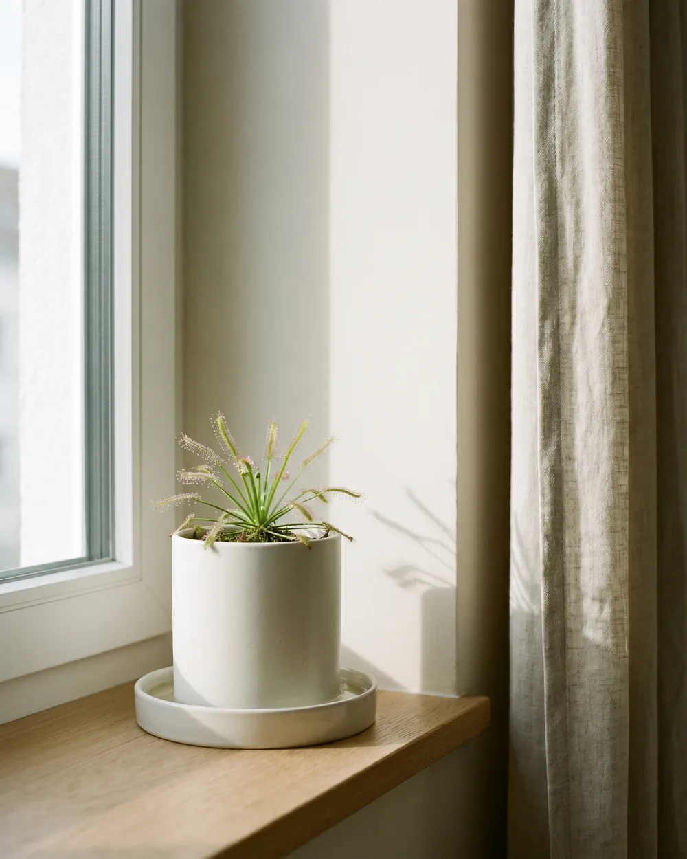 Sonnentau styliert im Wohnraum