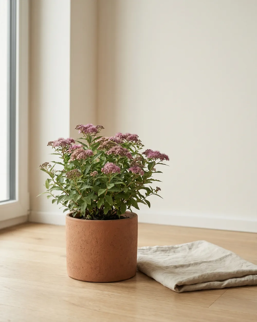 Spierstrauch styliert im Wohnraum