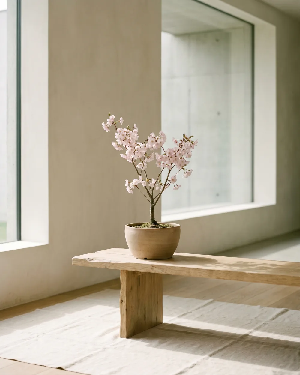 Japanische Zierkirsche styliert im Wohnraum