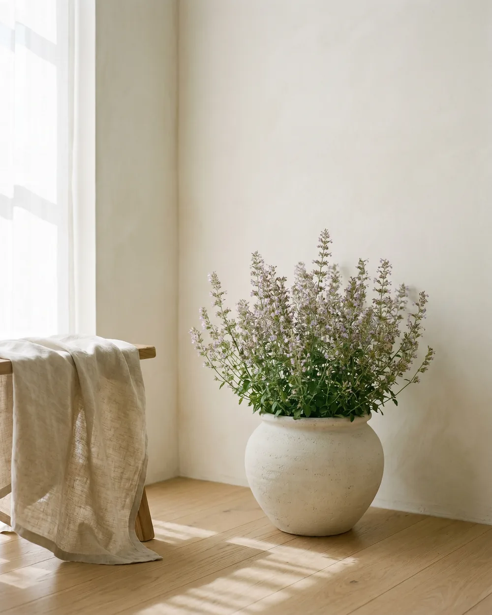 Steinquendel styliert im Wohnraum