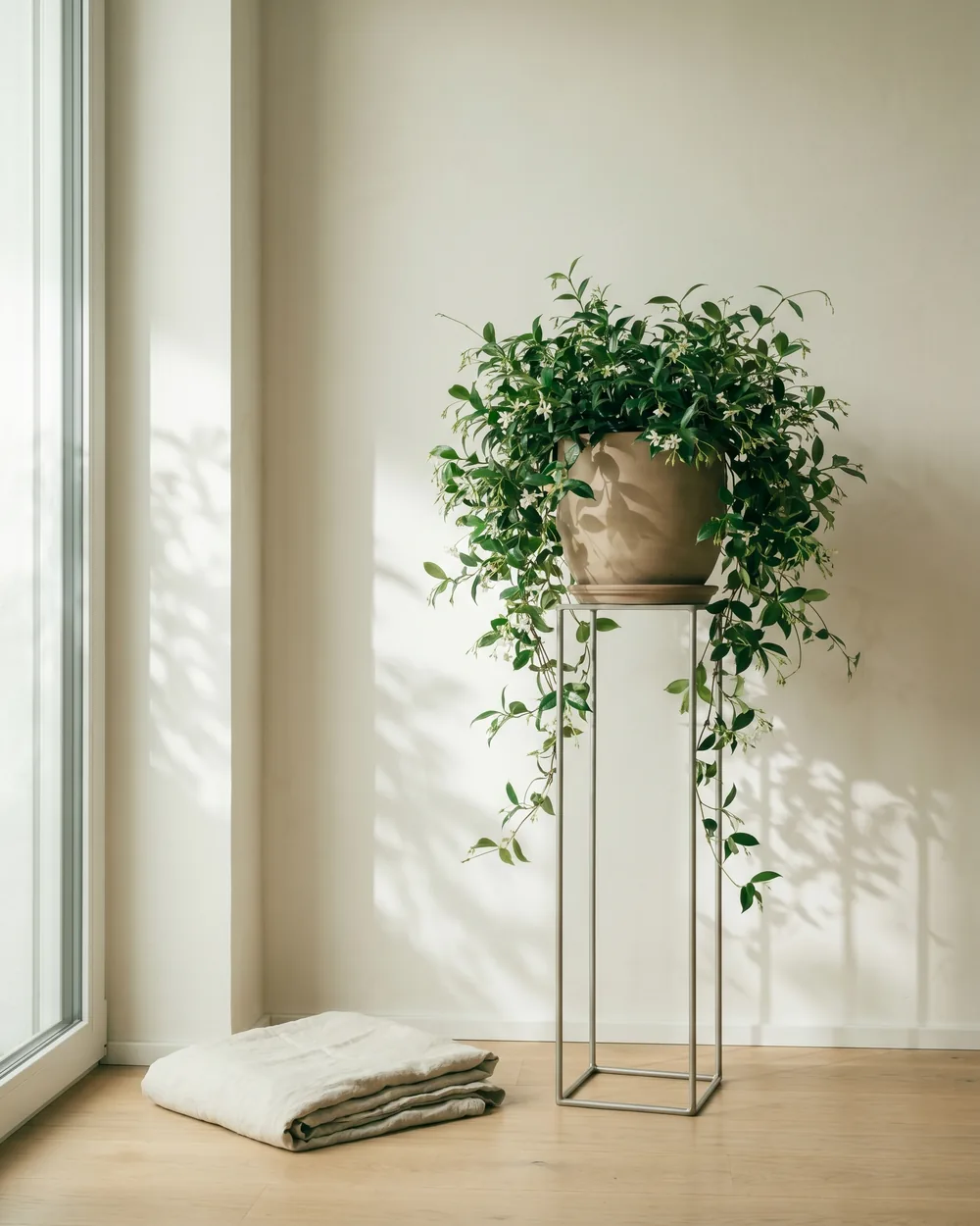 Sternjasmin styliert im Wohnraum