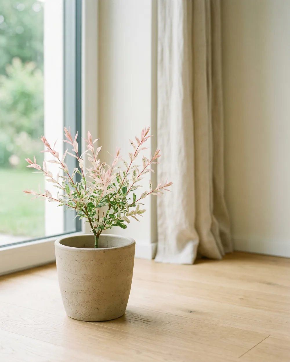Japanischer Zwergweide styliert im Wohnraum