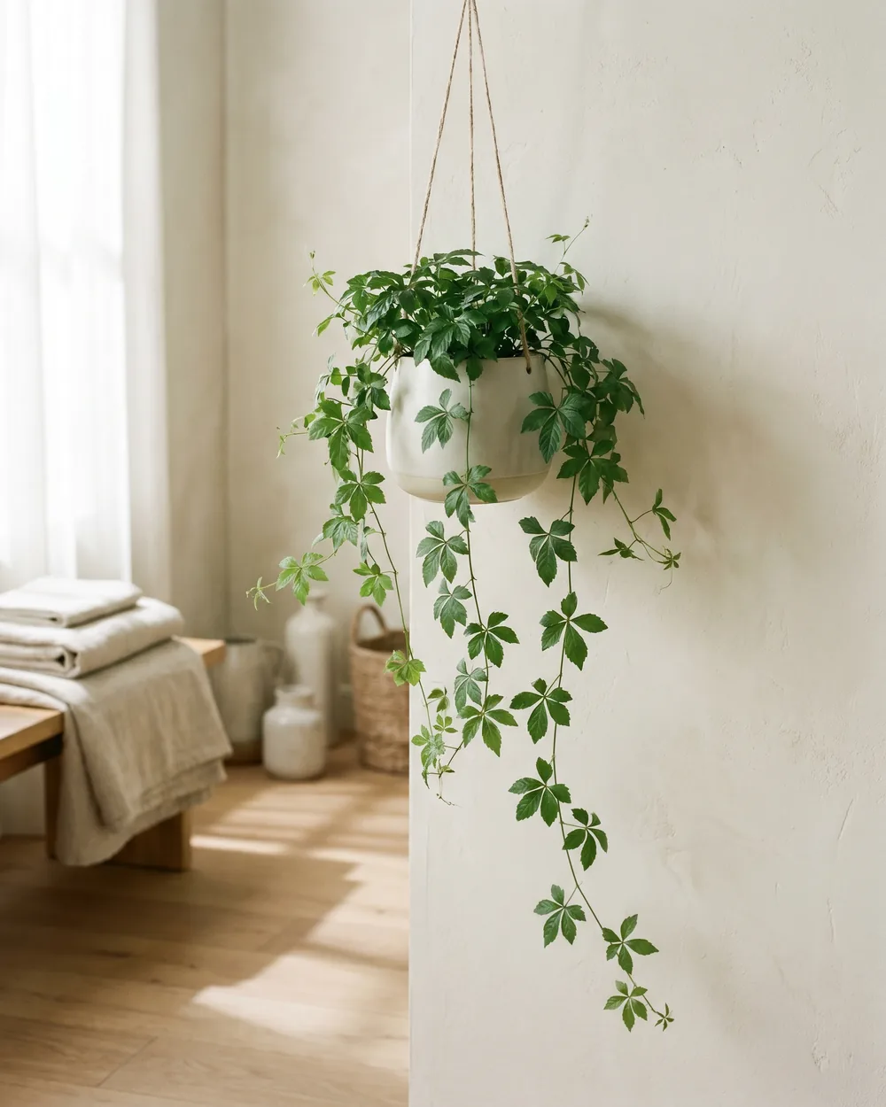 Jiaogulan styliert im Wohnraum