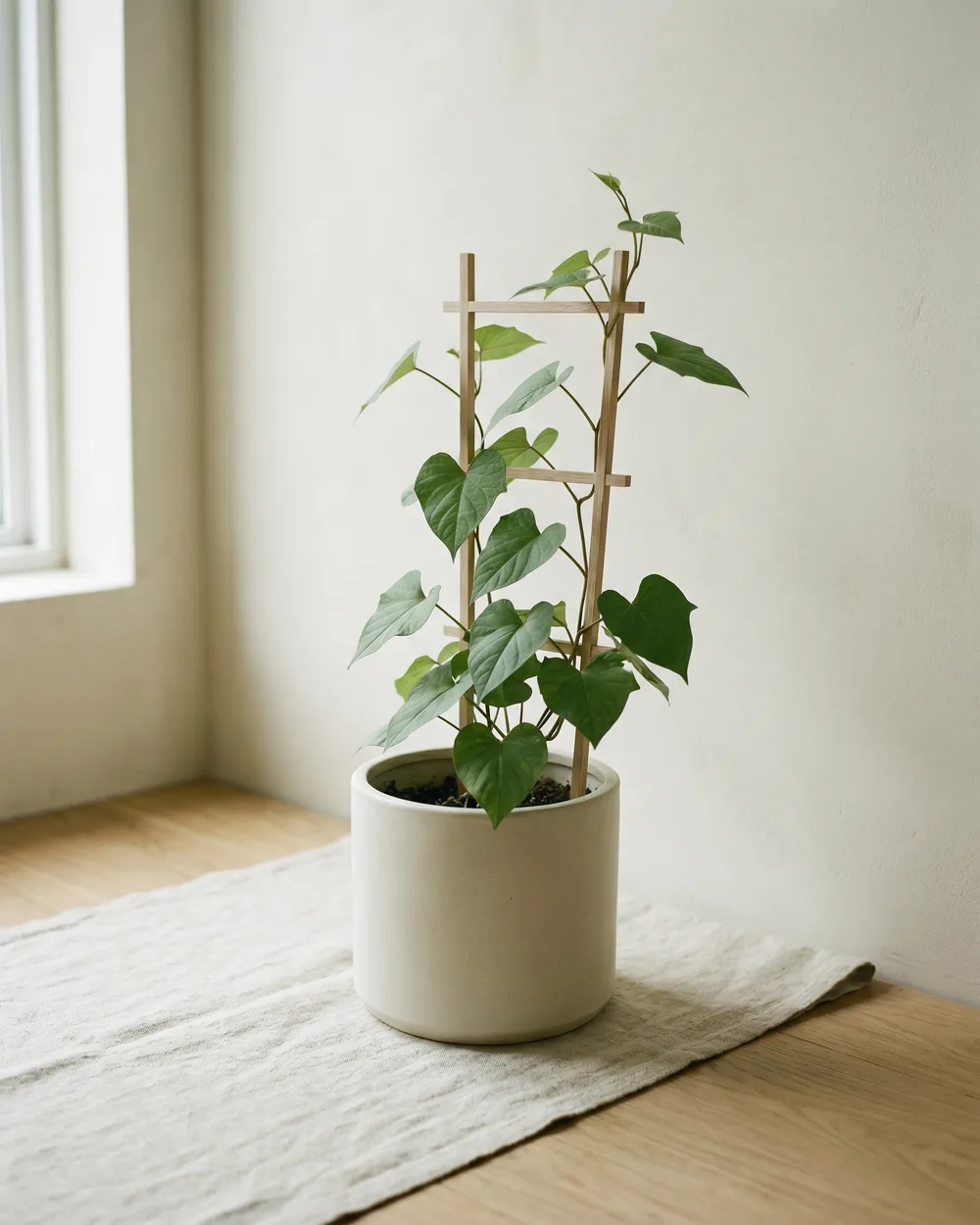 Süßkartoffel styliert im Wohnraum