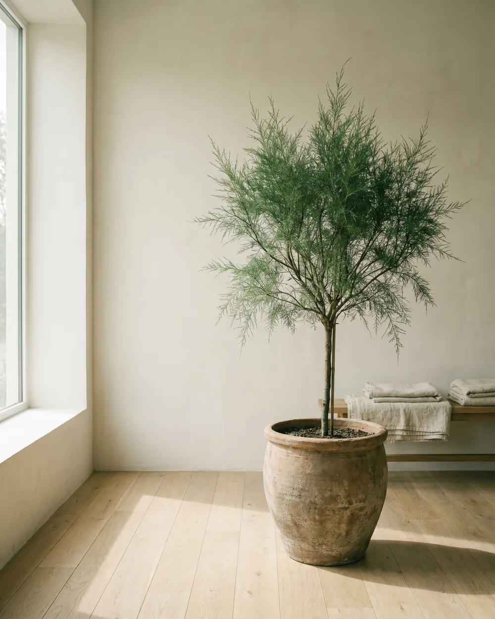 Tamariske styliert im Wohnraum