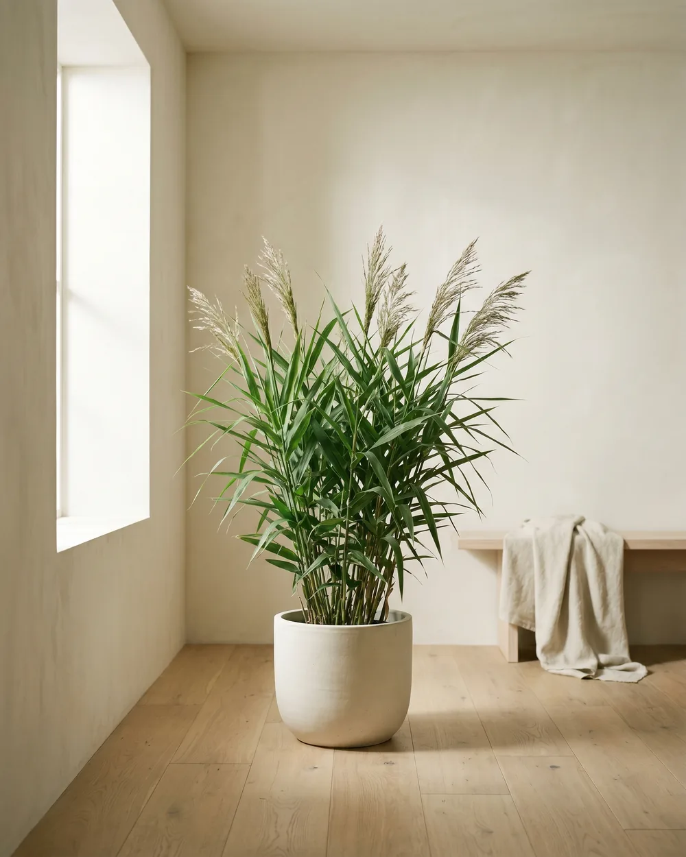 Tigergras styliert im Wohnraum