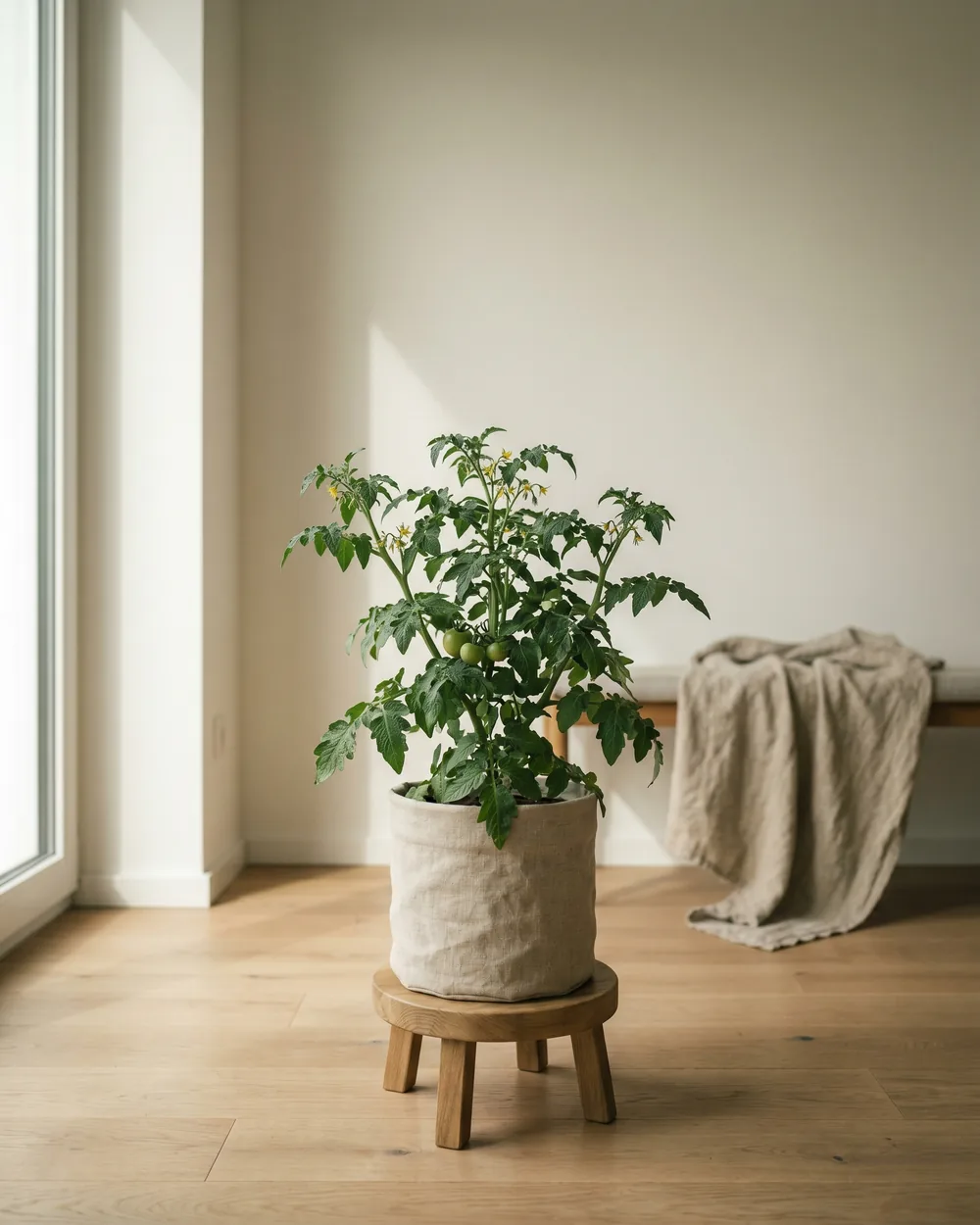 Tomate styliert im Wohnraum