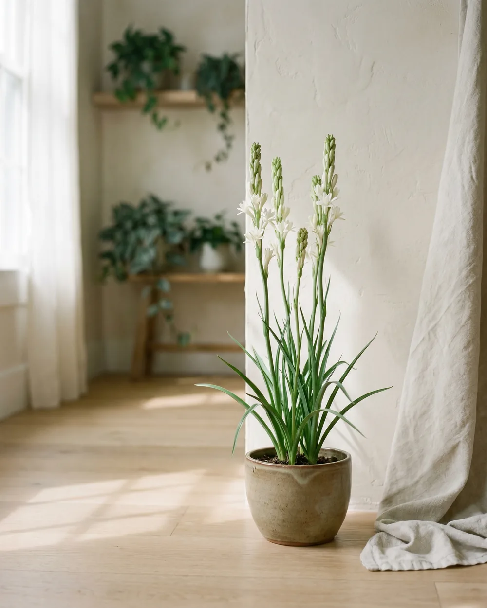 Tuberose styliert im Wohnraum