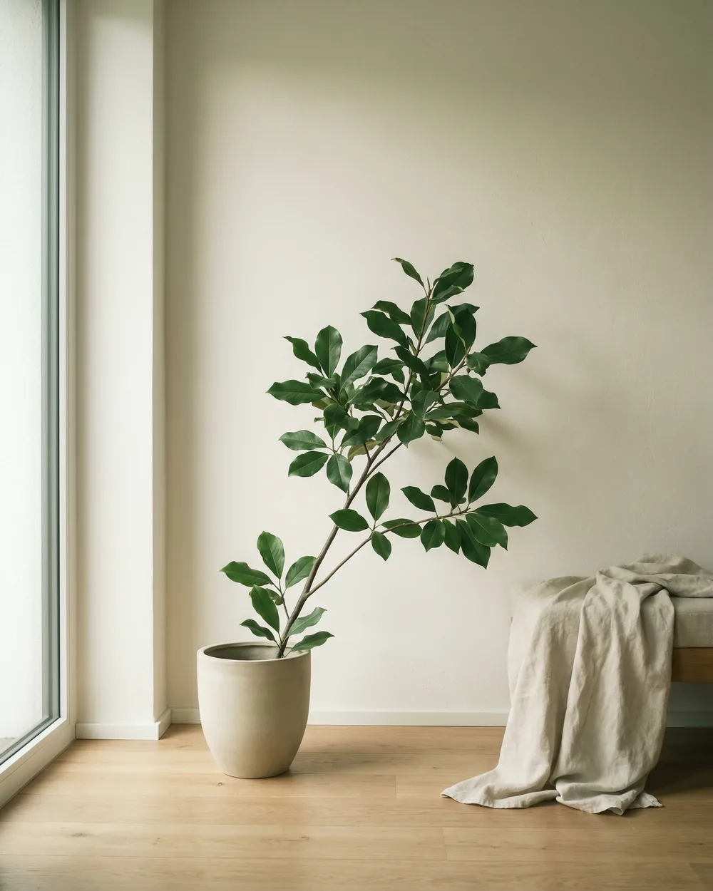 Tulpen-Magnolie styliert im Wohnraum