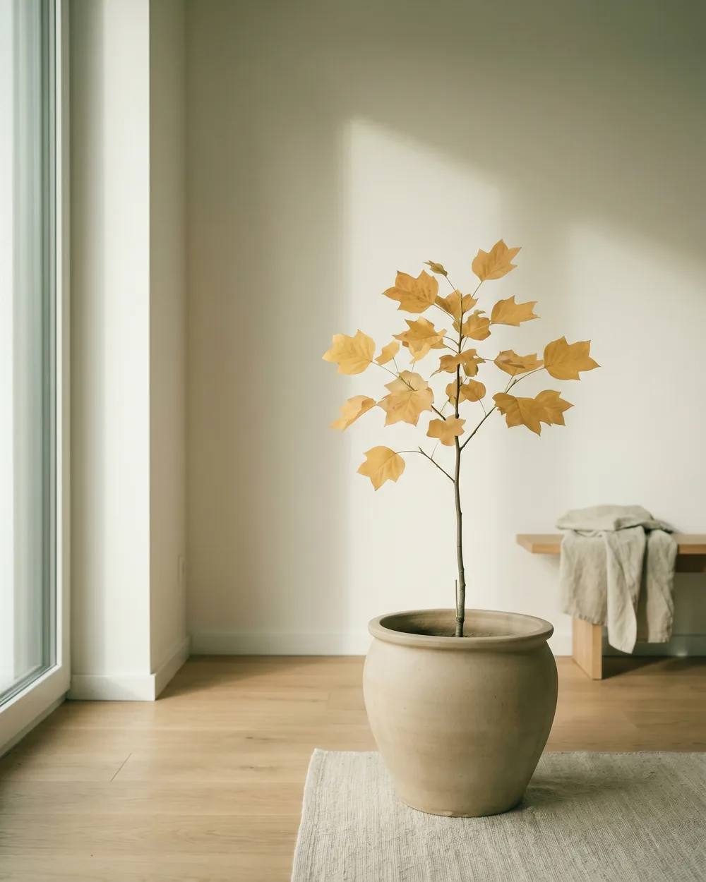 Tulpenbaum styliert im Wohnraum