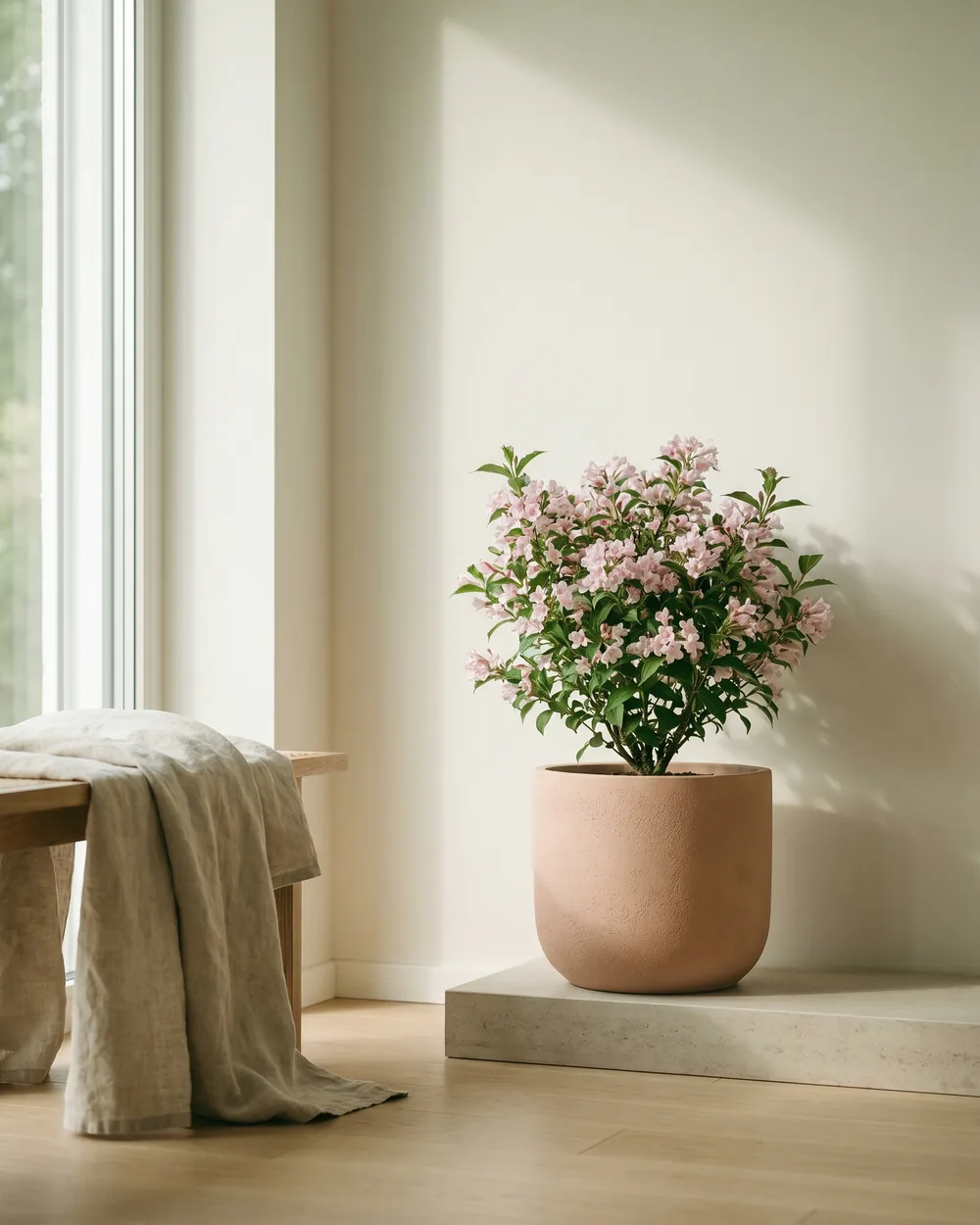 Weigelie styliert im Wohnraum